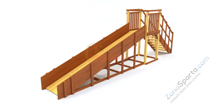 Зимняя горка Савушка Зима 2 (скат 5 метров) Зимняя горка Савушка Зима 2 (скат 5 метров)