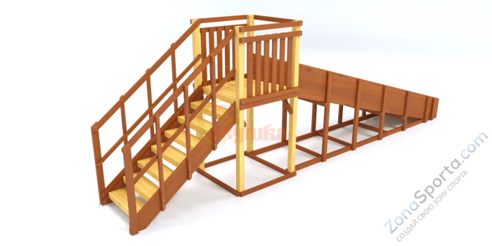 Зимняя горка Савушка Зима 2 (скат 5 метров) Зимняя горка Савушка Зима 2 (скат 5 метров)