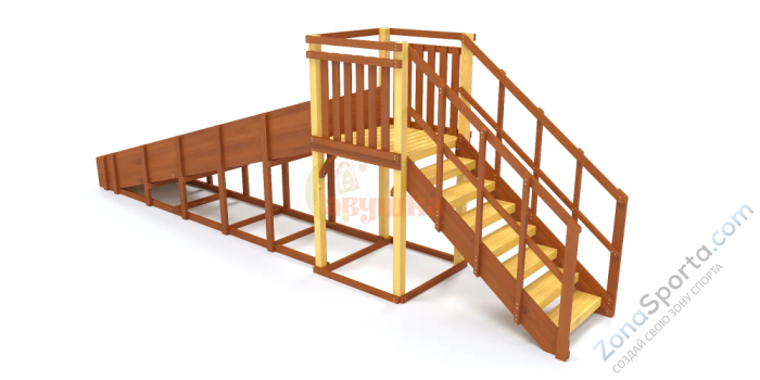 Зимняя горка Савушка Зима 2 (скат 5 метров) Зимняя горка Савушка Зима 2 (скат 5 метров)