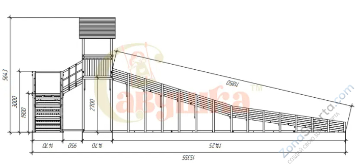 Зимняя горка Савушка Зима Wood 10 Зимняя горка Савушка Зима Wood 10