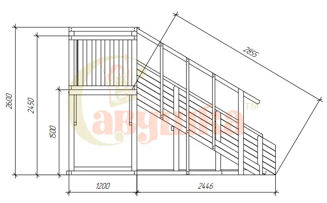 Зимняя горка Савушка Зима Wood-4 Зимняя горка Савушка Зима Wood-4