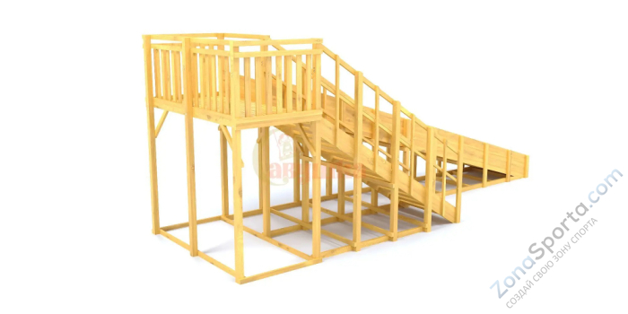 Зимняя горка Савушка Зима Wood-6 Зимняя горка Савушка Зима Wood-6
