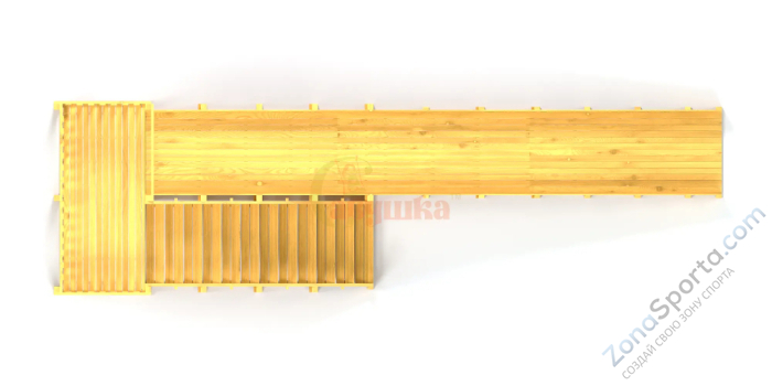 Зимняя горка Савушка Зима Wood-8