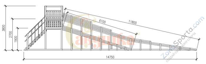 Зимняя горка Савушка Зима Wood-9 Зимняя горка Савушка Зима Wood-9