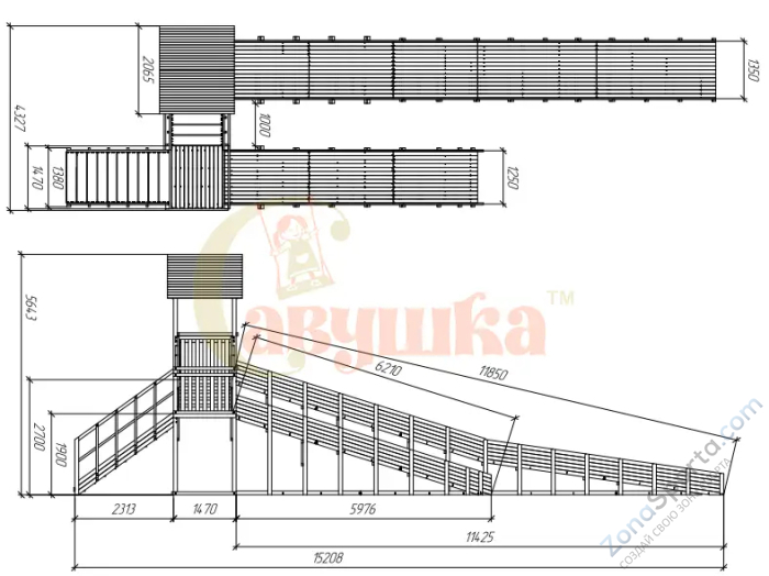 Зимняя горка Савушка Зима Wood 9/2 Зимняя горка Савушка Зима Wood 9/2