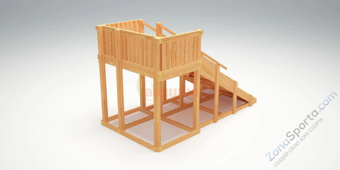 Зимняя горка Савушка Зима Wood-3