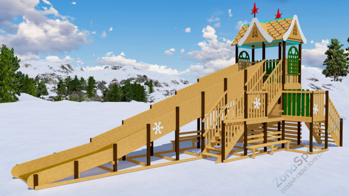 Зимняя горка Волшебная зима 2 Зимняя горка Волшебная зима 2