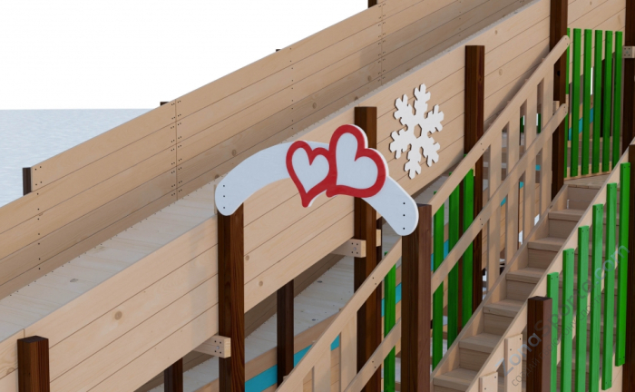 Зимняя горка Волшебная Зима 4