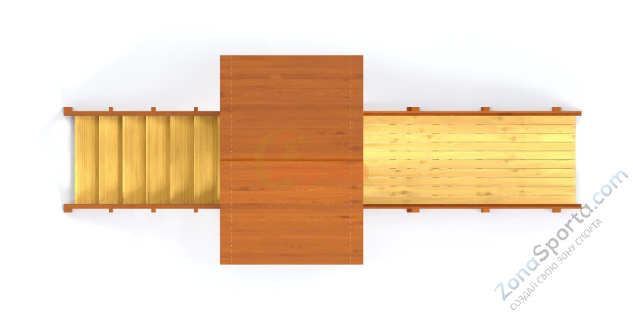 Зимняя заливная горка Савушка Зима - 5 скат 3 метра Зимняя заливная горка Савушка Зима - 5 скат 3 метра