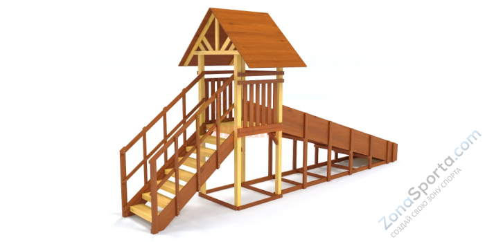 Зимняя заливная горка Савушка Зима - 5 скат 5 метров Зимняя заливная горка Савушка Зима - 5 скат 5 метров