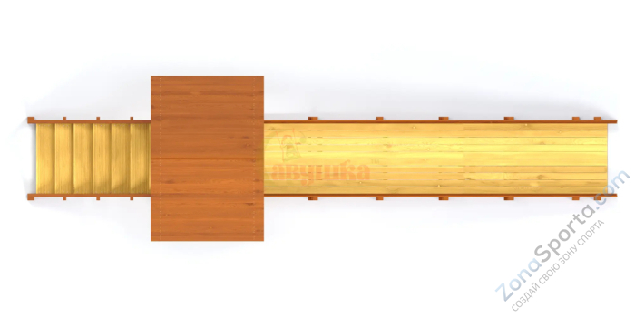 Зимняя заливная горка Савушка Зима - 5 скат 5 метров Зимняя заливная горка Савушка Зима - 5 скат 5 метров