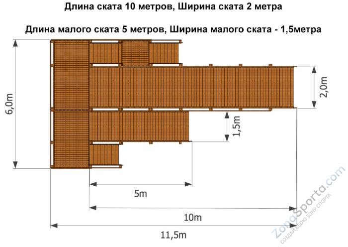 Зимняя заливная горка Сибирячка Зимняя заливная горка Сибирячка